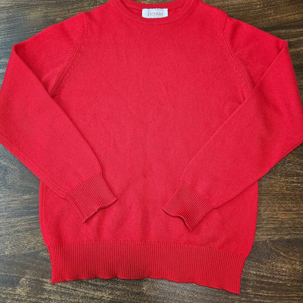 VTG  100% Cashmere Crewneck Sweater Red Women's Small